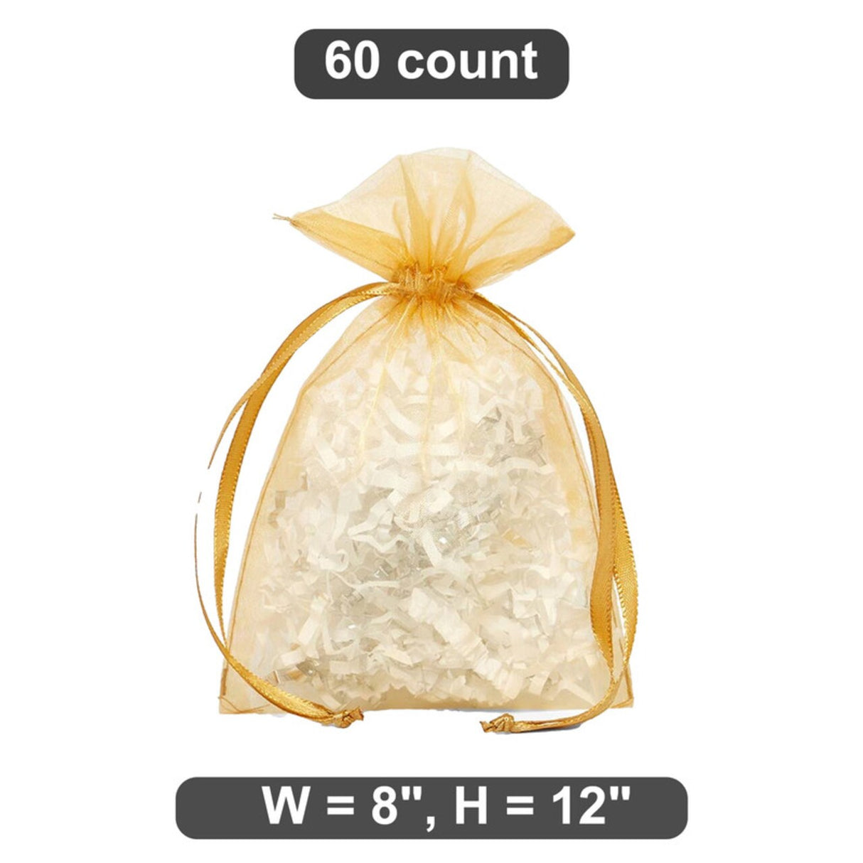 8” x 12” Organza Favor Bags Elegant Packaging Solution