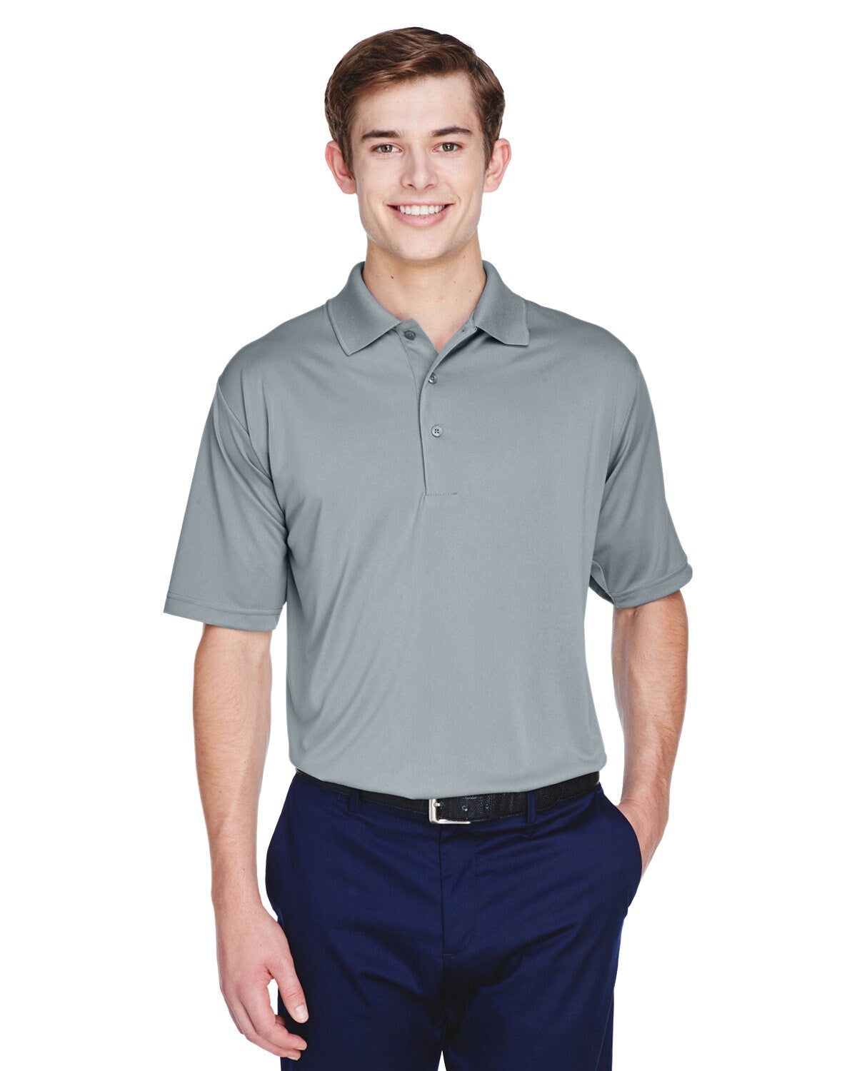 UltraClub® Men's Cool & Dry 8-Star Elite Performance Interlock Polo