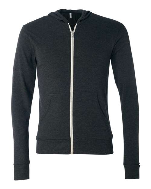 BELLA + CANVAS® Triblend Lightweight Full Zip Hooded
