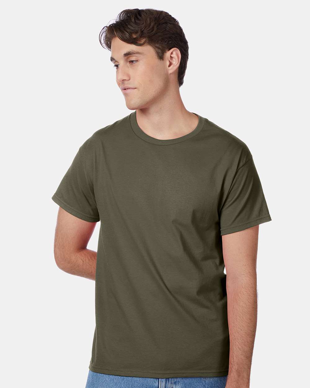 12 Pack Men's Authentic 100% Cotton Crew Neck T-Shirt