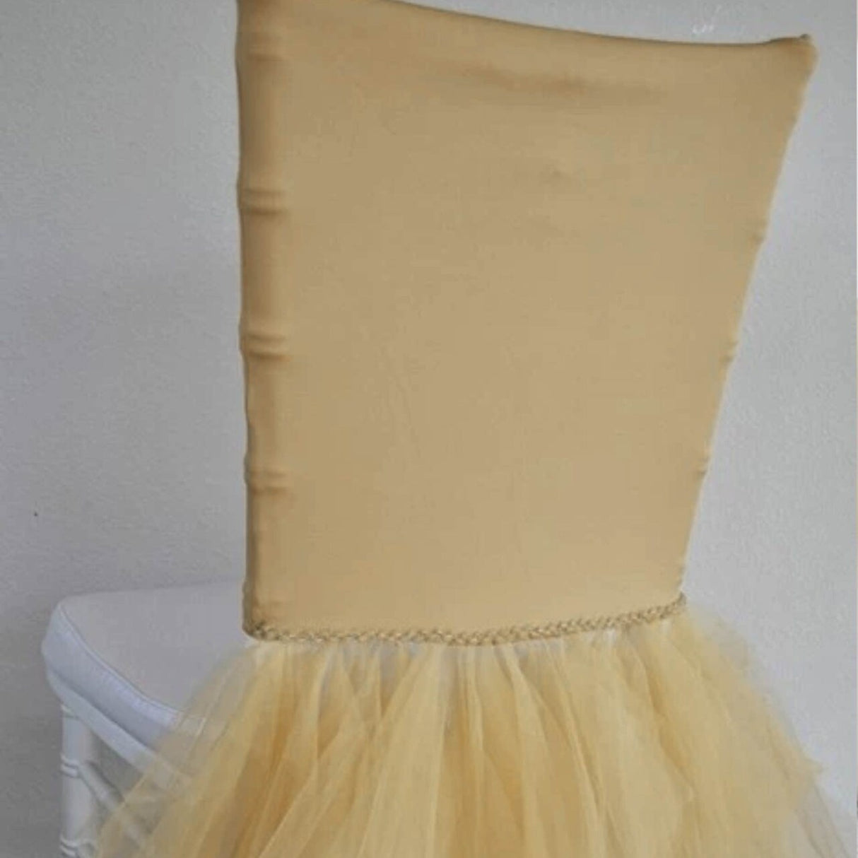 1 Piece Canary Yellow Ballerina Stretch Spandex Chiavari Chair Cover Elegant Event Decor