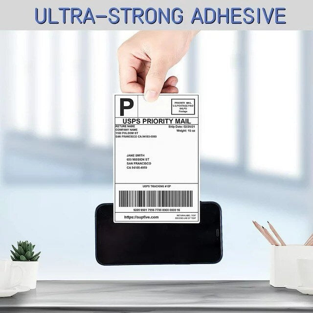 Direct Thermal Labels 4x6 Shipping Labels with Perforation