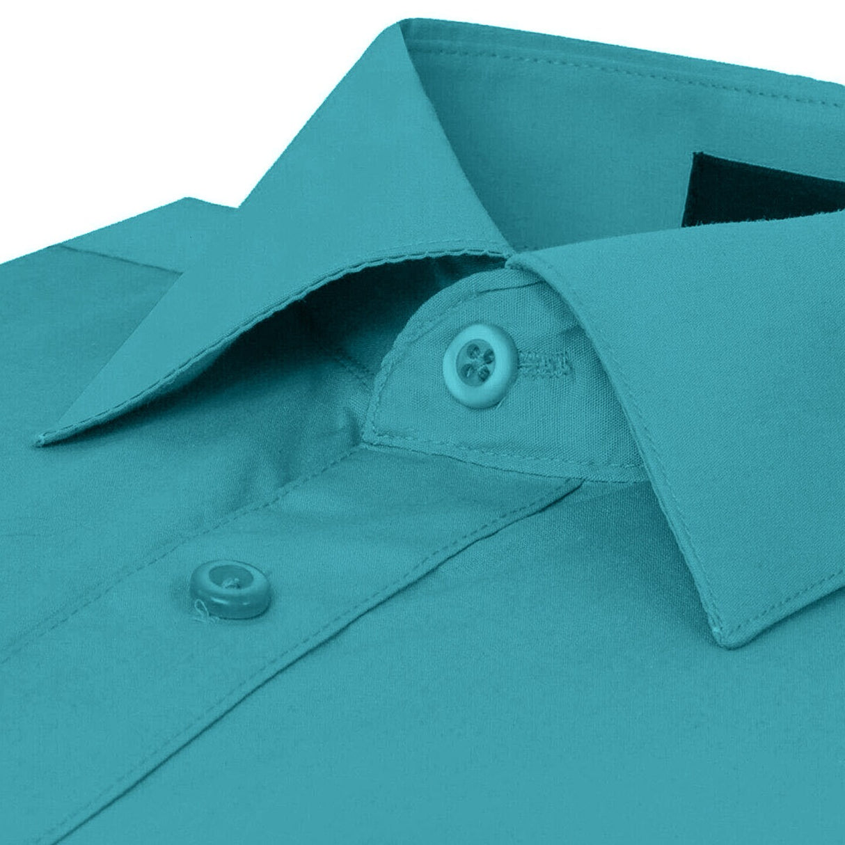 Turquoise Short Slim Fit Polo Shirt