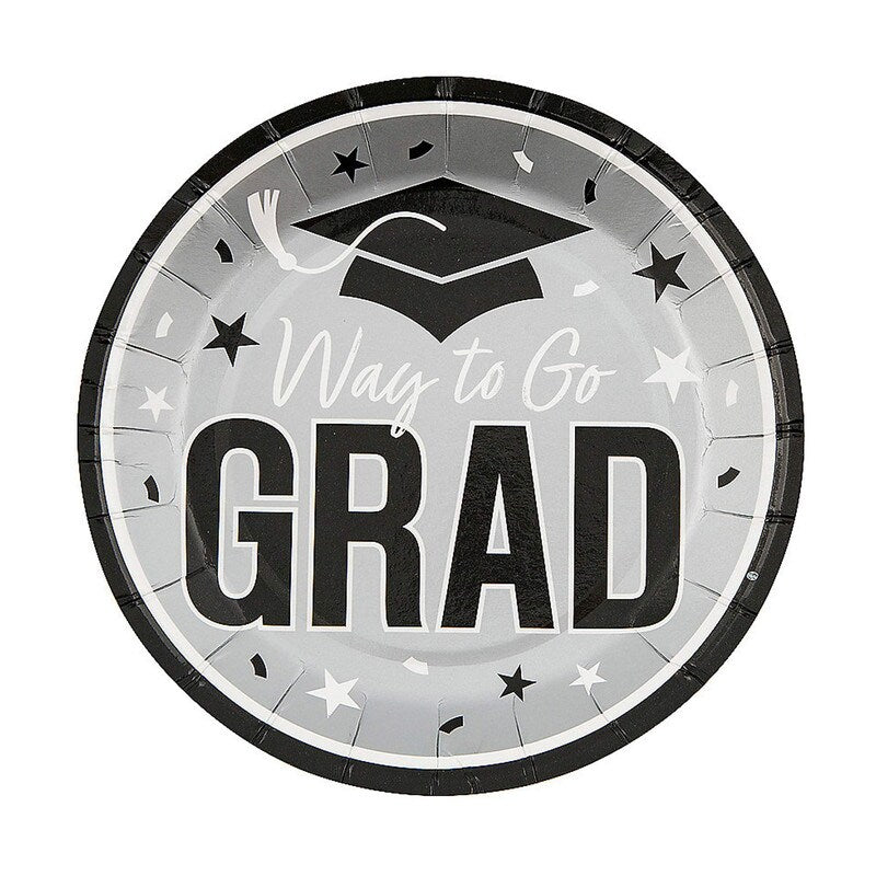 ৭ ১/৪" গ্র্যাড ডিসপোজেবল পেপার ডেজার্ট প্লেট ২৫ কাউন্ট