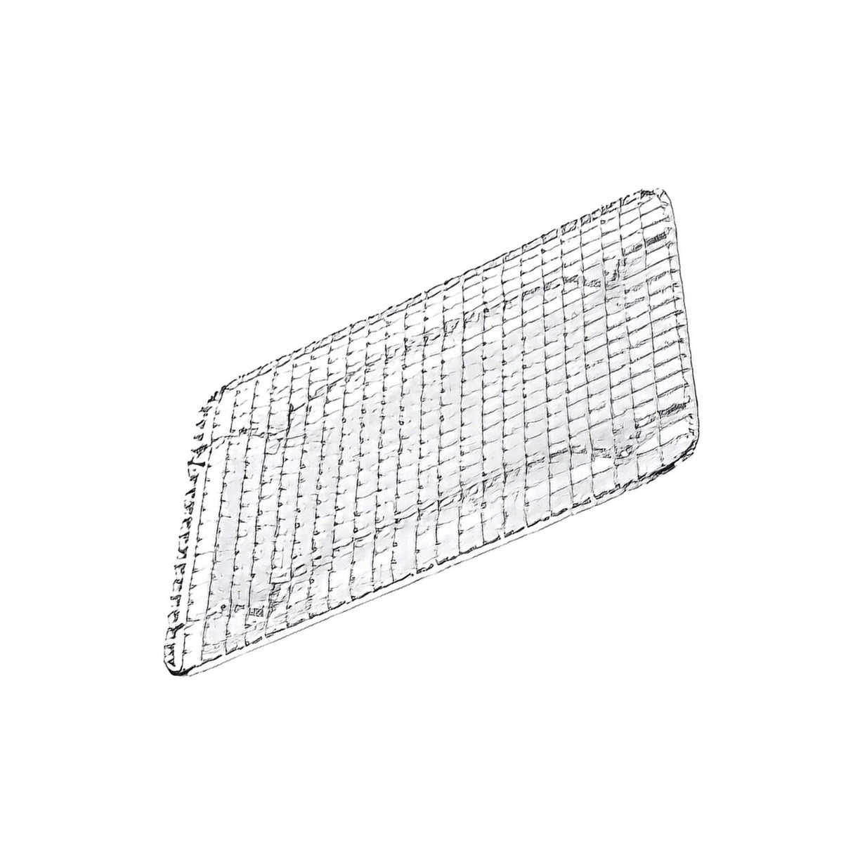 Chrome Plated Footed Wire Pan Grate 8 x 10 Half Size