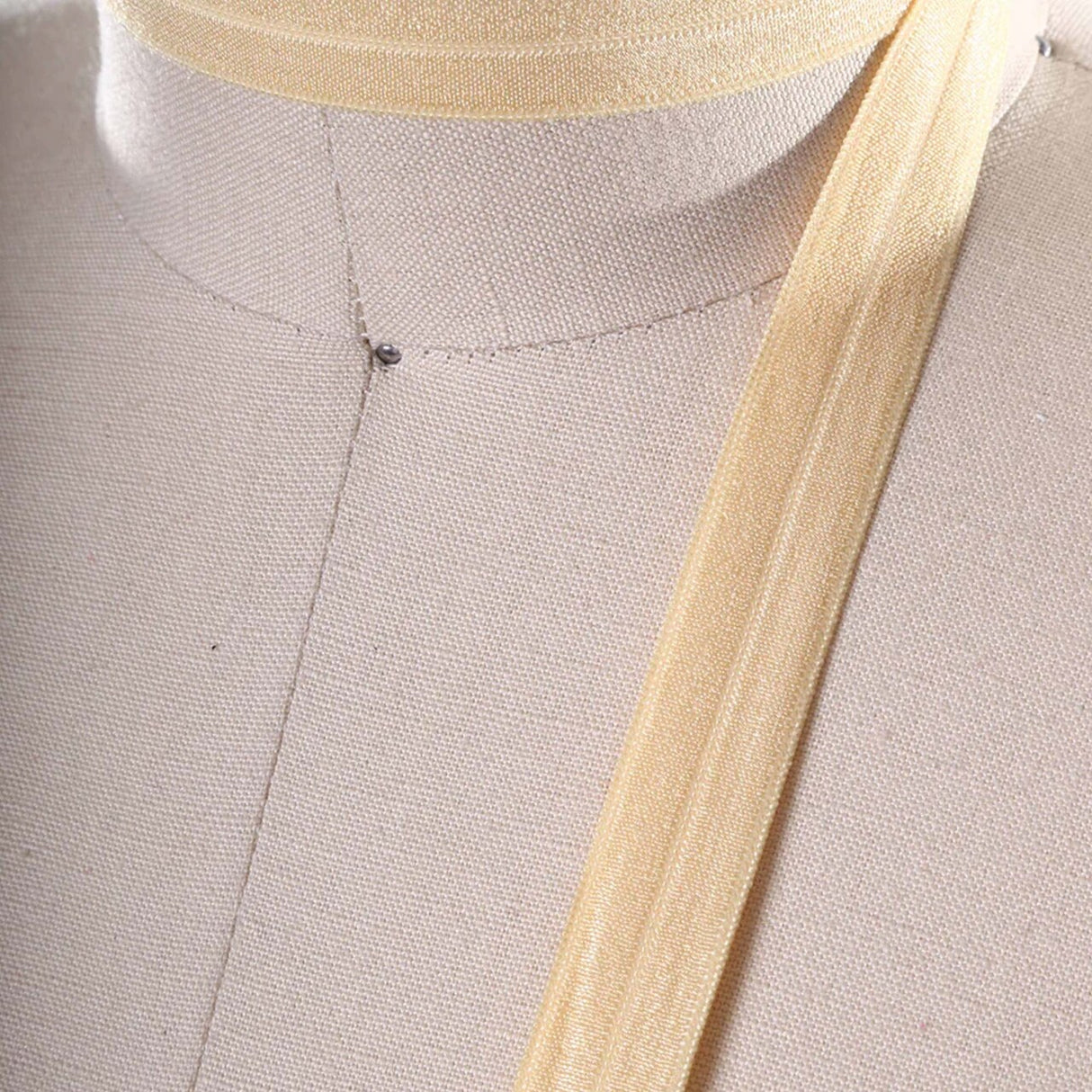 5/8" 3 Yards Butter Yellow Fold Over Elastic Trim Foldover Elastic for Hair Bows DIY Sewing