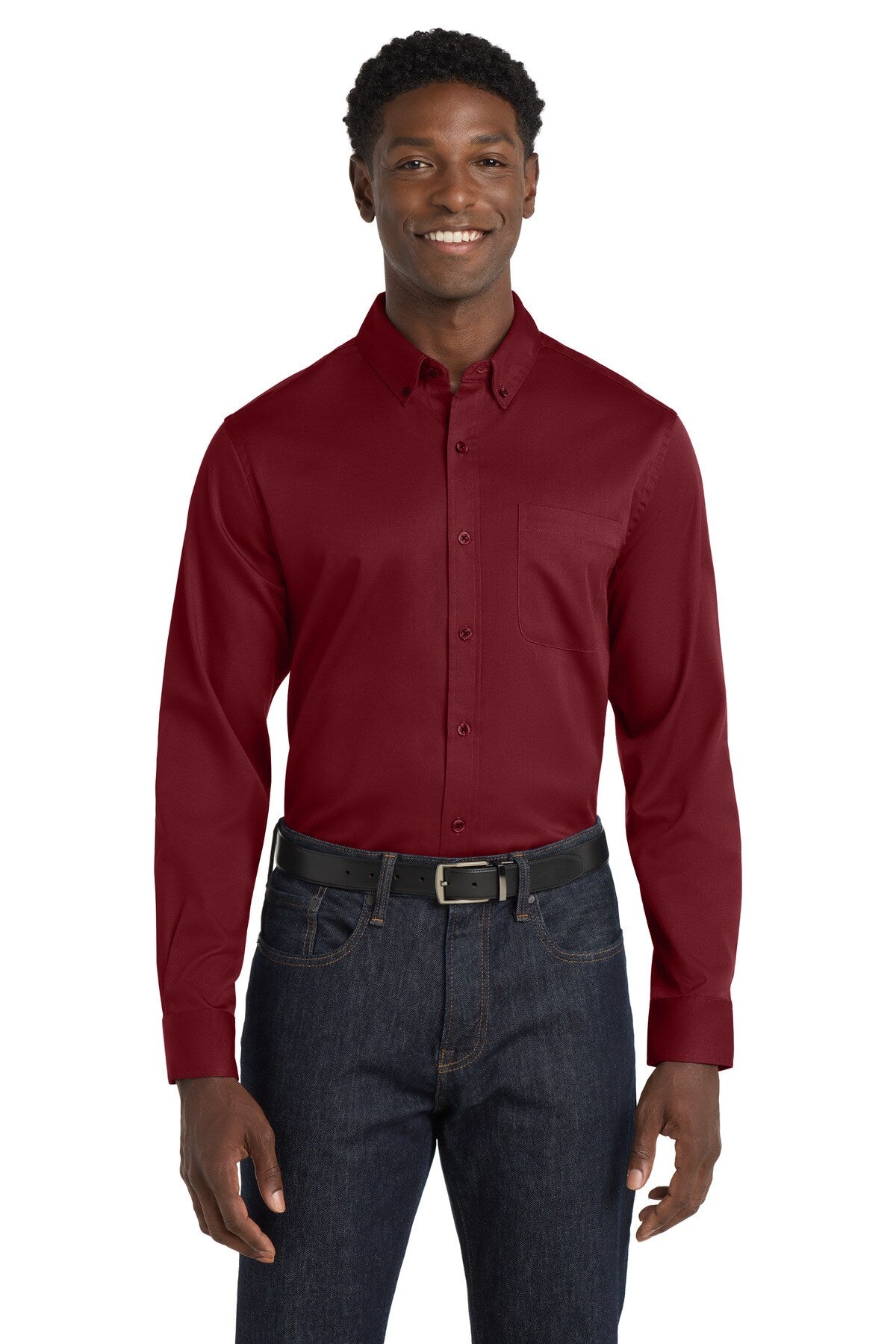 Port Authority® Long Sleeve SuperPro React Twill Shirt