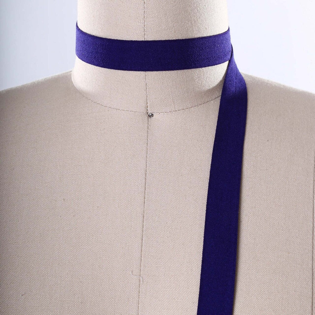 5/8" 3 Yards Dark Purple Fold Over Elastic Trim Foldover Elastic for Hair Bows DIY Sewing