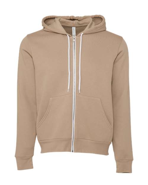 BELLA + CANVAS® Unisex Lightweight Sponge Fleece Zip-Up Hoodie - 3739
