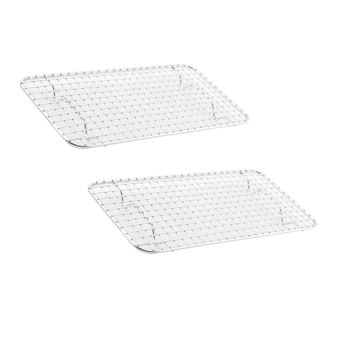 Chrome Plated Wire Pan Grate 5 x 10.5 Third Size