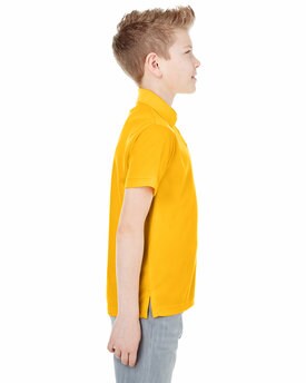 UltraClub® Youth Cool & Dry Mesh Piqué Polo