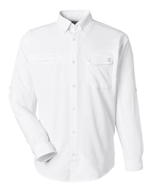 HUK® Men’s Performance Fishing Shirt with Pockets Breathable Sun Protective and Moisture Wicking