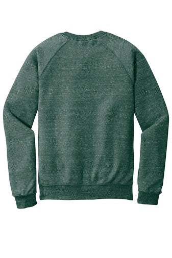 JERZEES® Snow Heather French Terry Raglan Crew