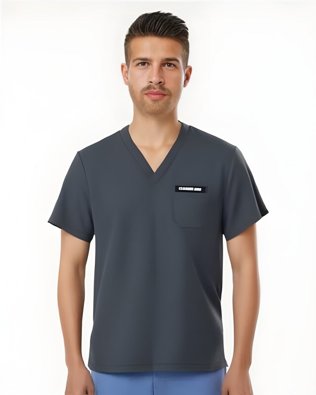 Jaanuu® Platt 3 Pocket Scrub V-Neck Top