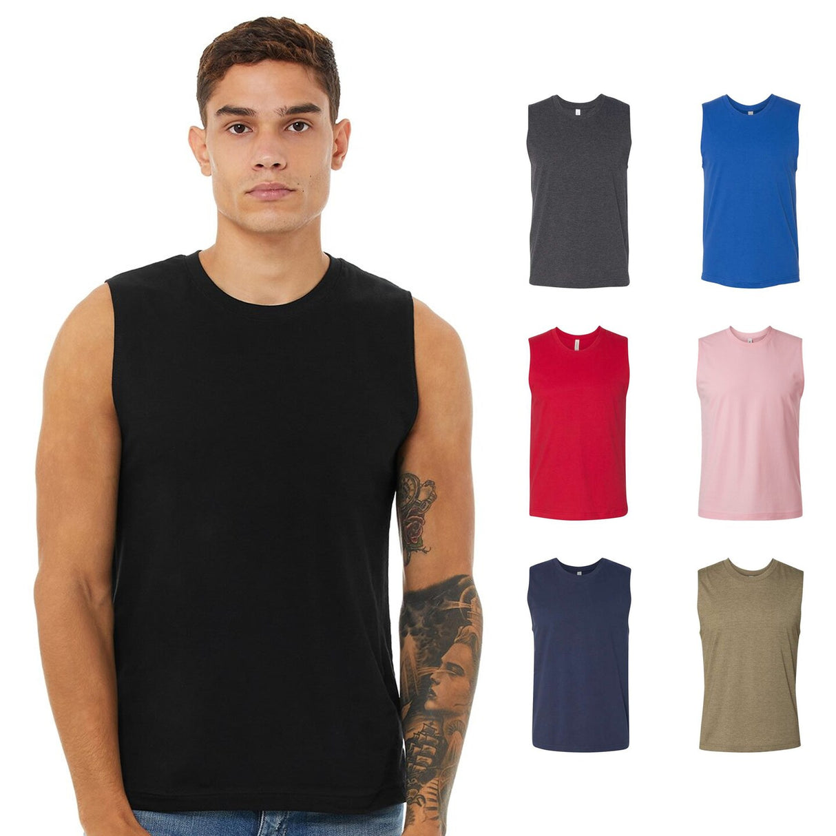 BELLA + CANVAS® Jersey Muscle Tank Top - 3483