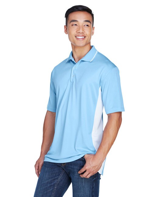 UltraClub® Men's Cool & Dry Sport Two-Tone Polo