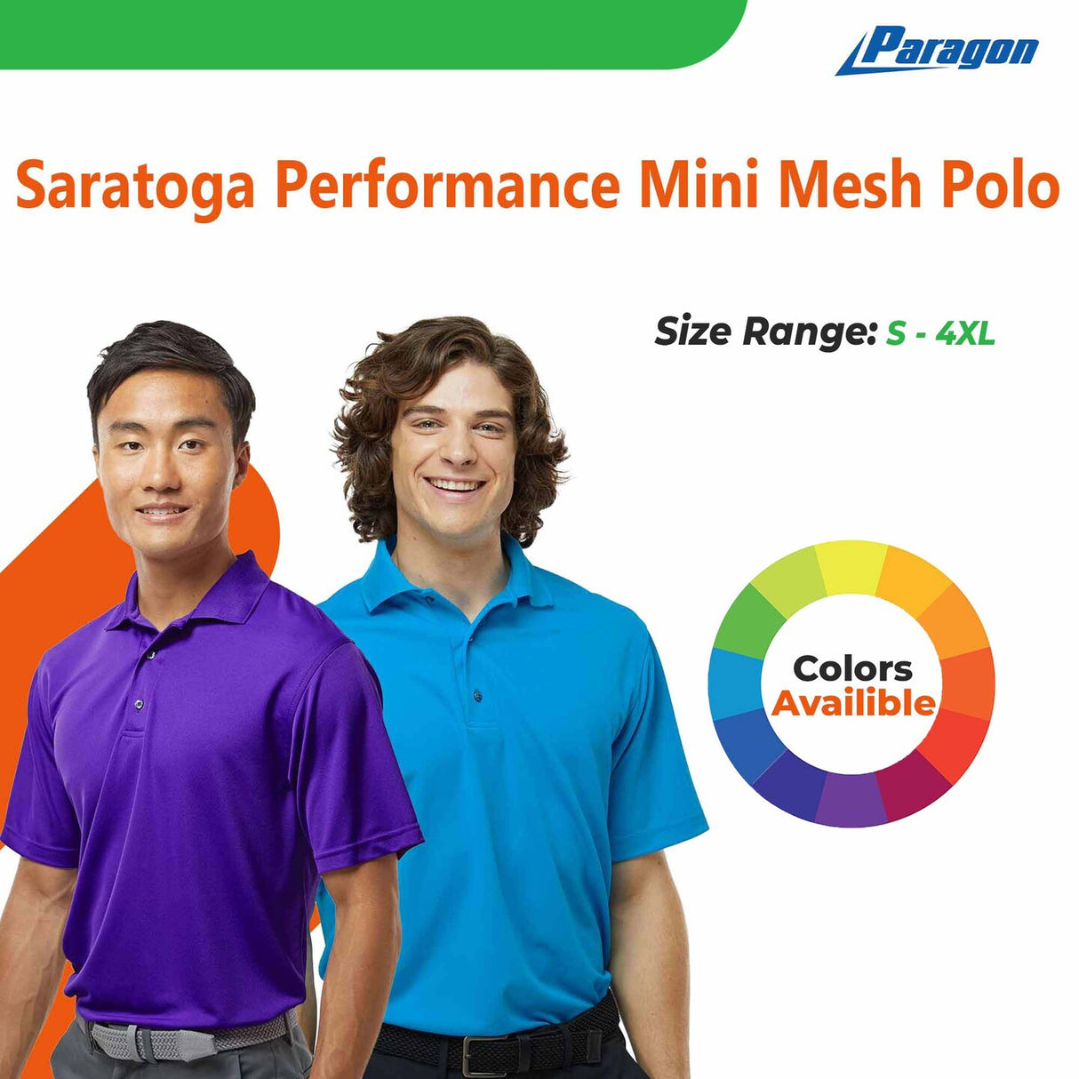 Paragon® Saratoga Performance Mini Mesh Polo