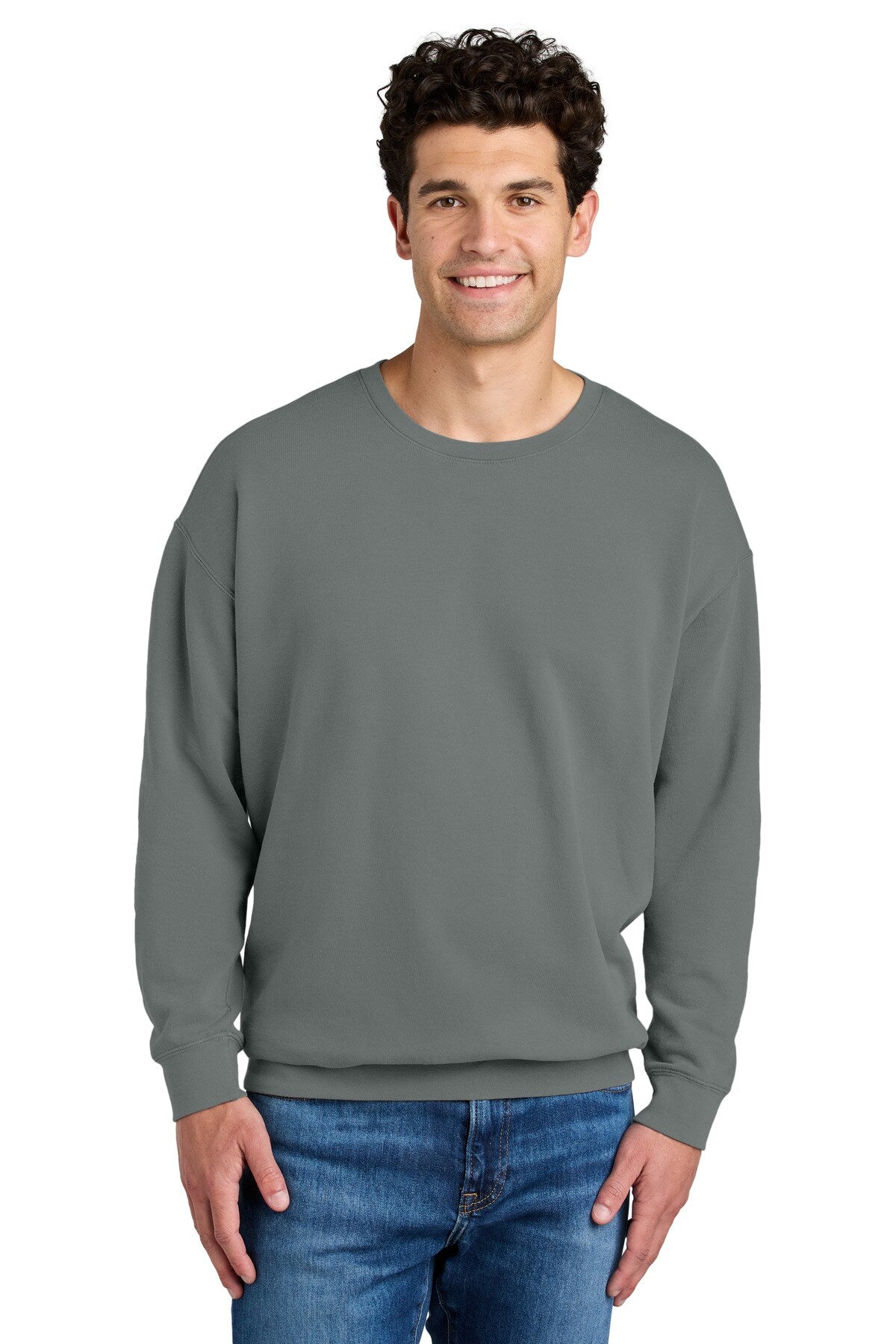 Comfort Colors® Lightweight Crewneck Long Sleeve Sweatshirt - 1466