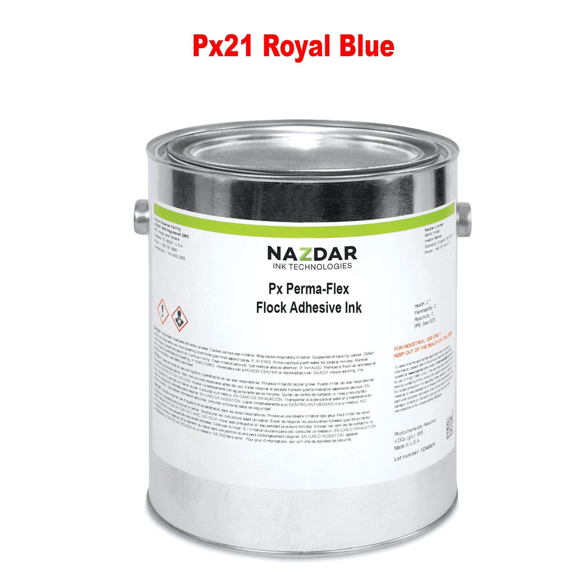 Nazdar Px Perma-Flex Flock Adhesive Ink Quality for Printing