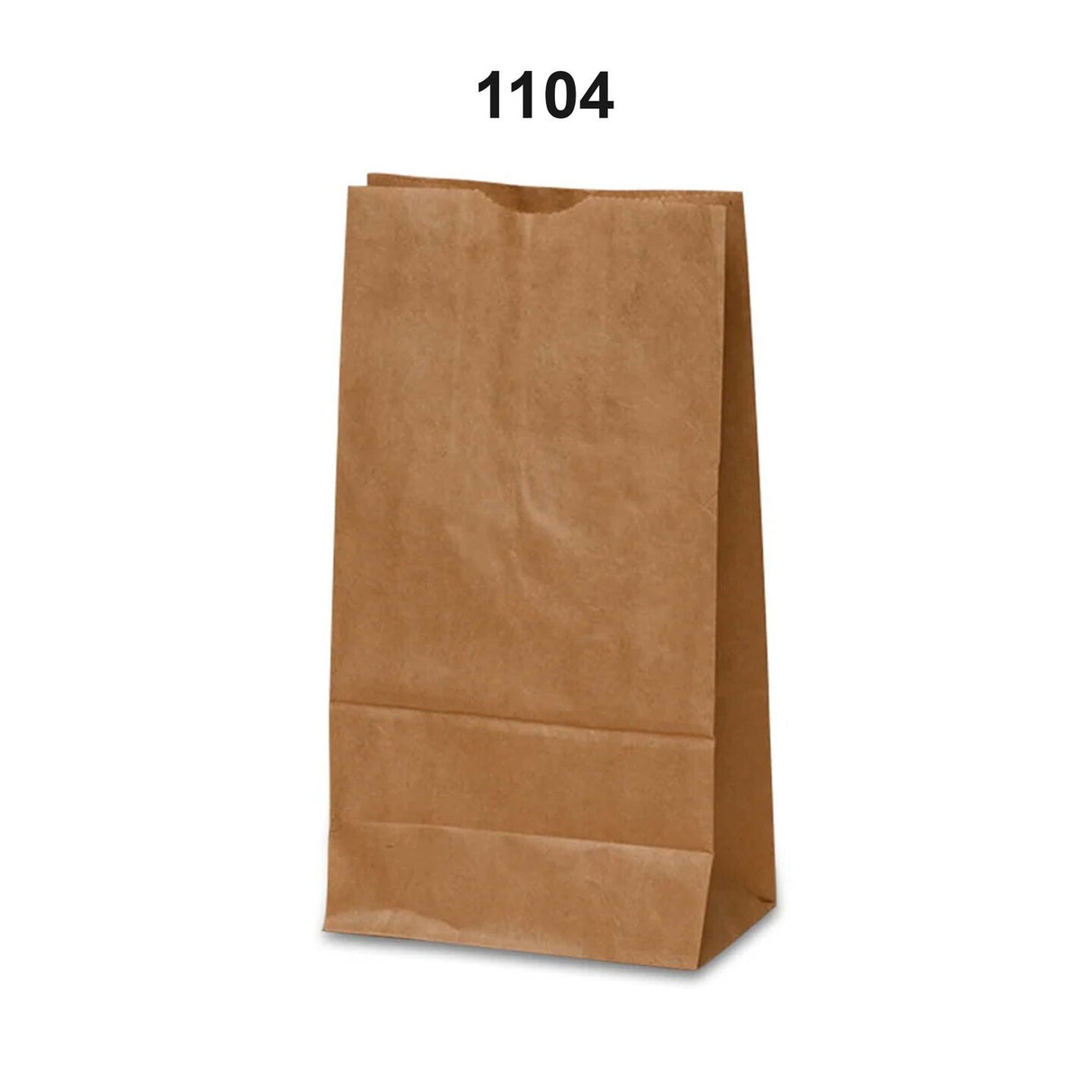 Small Kraft Grocery Bags 5'' x 3 1/8'' x 9 3/4''