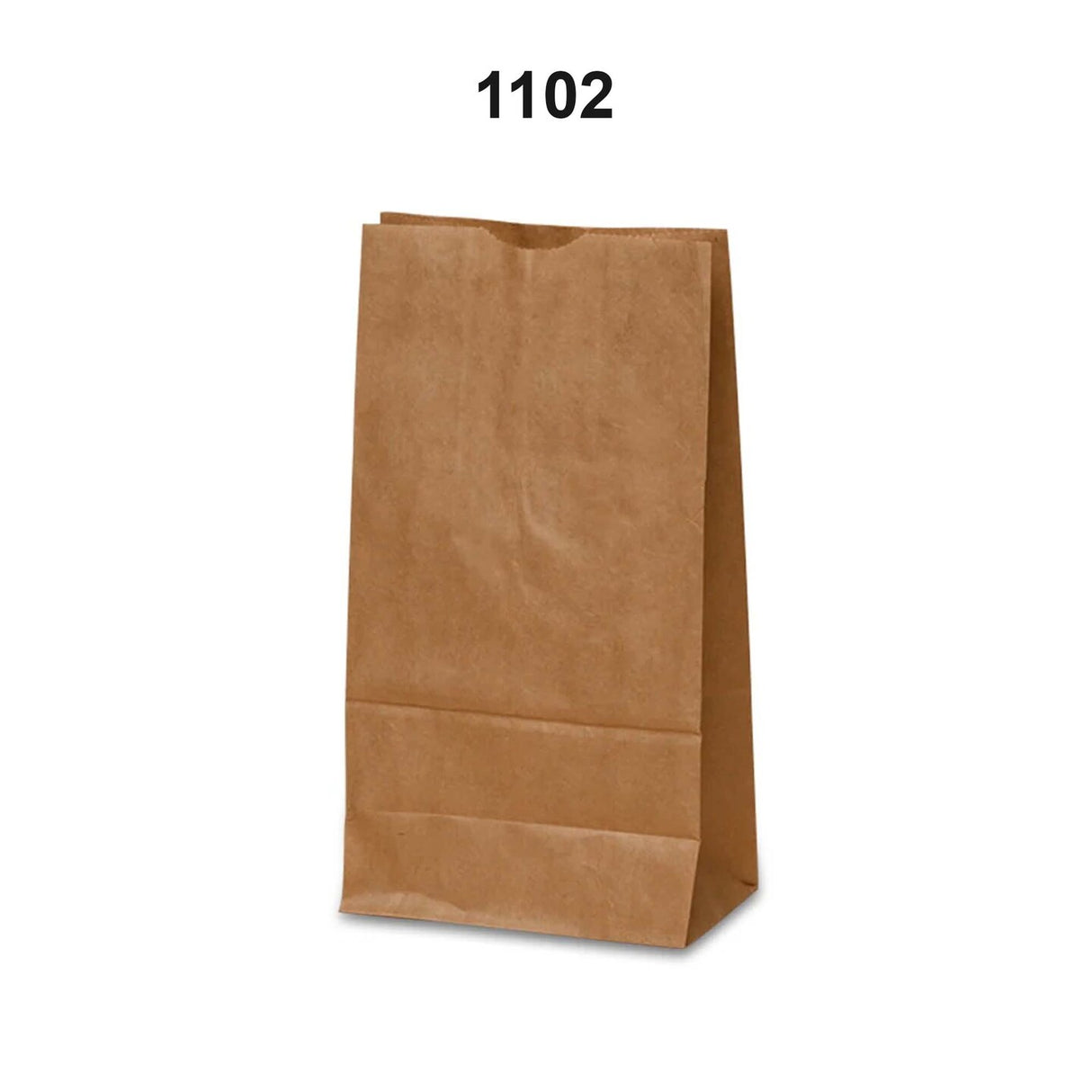 Kraft Paper Grocery Bags 4 1/4'' x 2 3/8'' x 8 3/16''