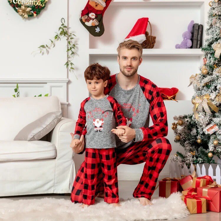 Pumpkin Printed Christmas Pajamas Outfits