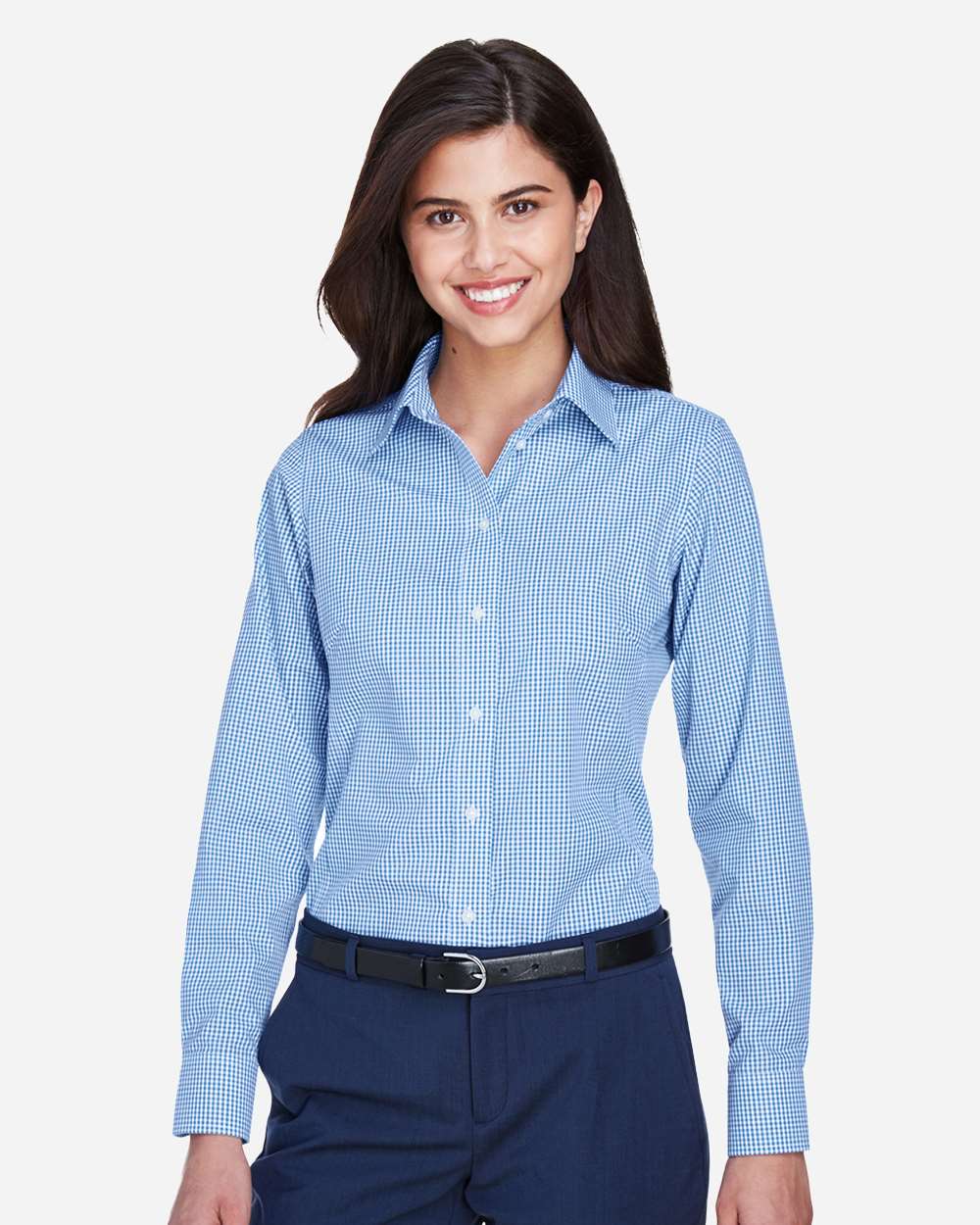 Devon & Jones® Women's Gingham Check Dress Shirt
