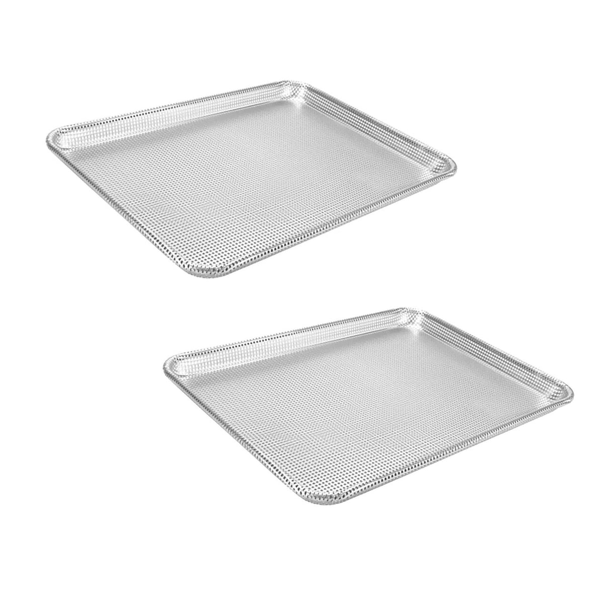 13" x 18" Half Size Perforated Sheet Pan 16 Gauge Aluminum Glazed Surface