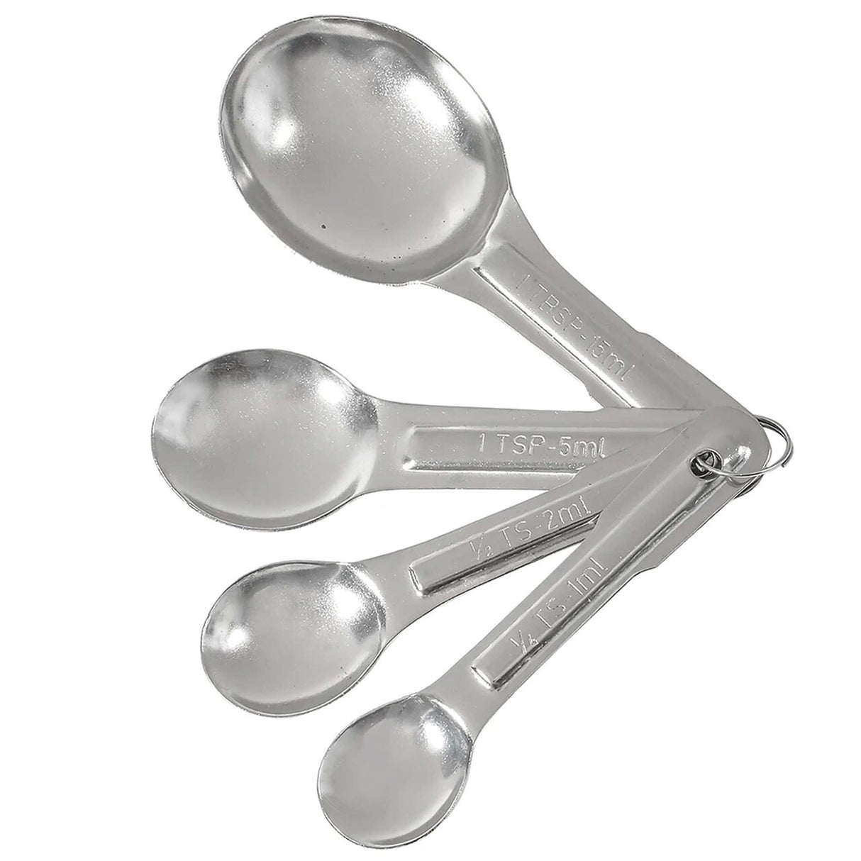 4 Piece Stainless Steel Measuring Spoon Set Durable Kitchen Tools
