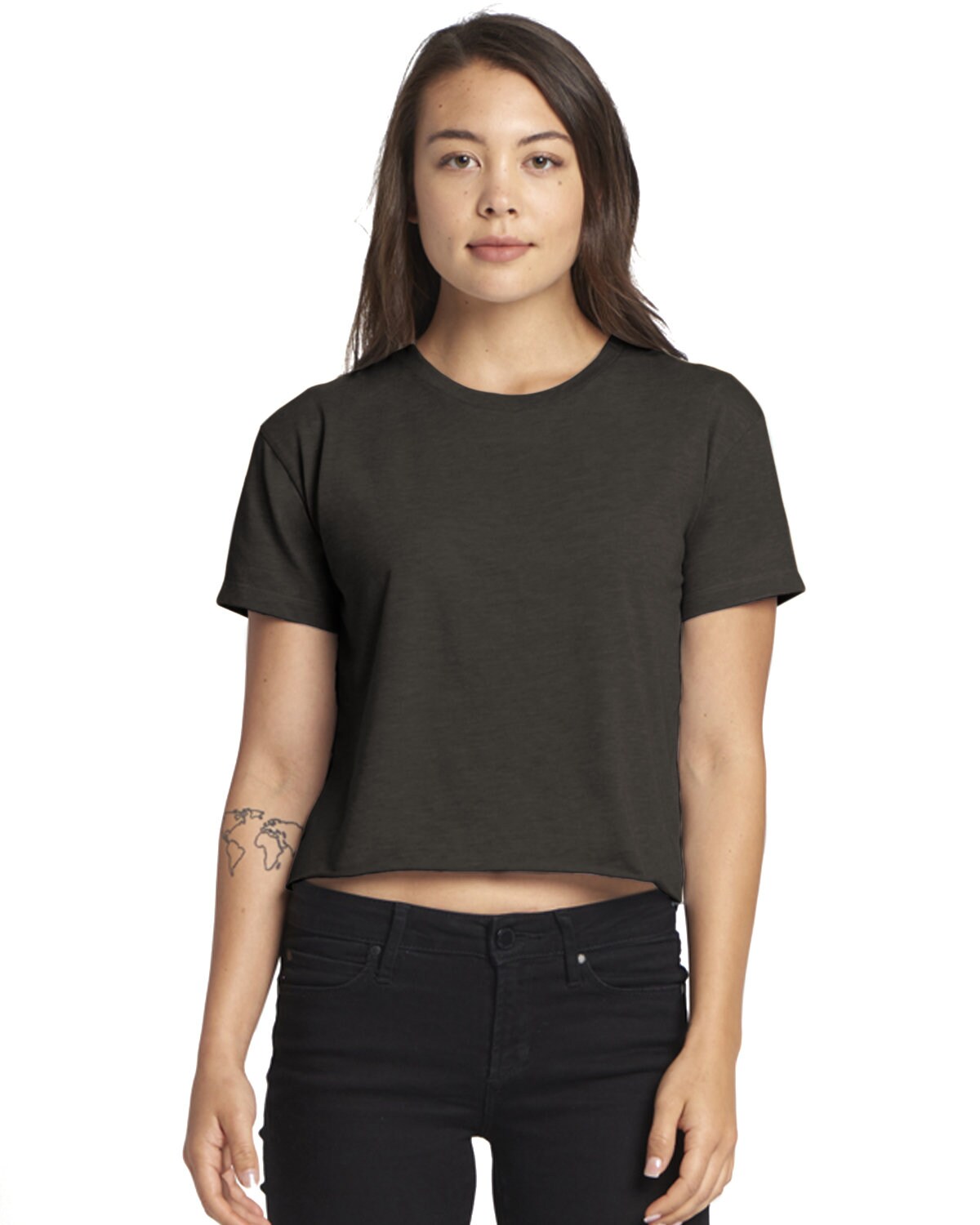 Next Level® Ladies Festival Cali Short Sleeve Crewneck Crop T Shirt