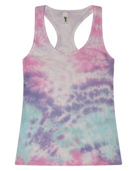 Colortone® Tie Dye Ladies Racerback Tank Top - 3400