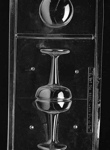 3D Jumbo Champagne Glass Chocolate Mold