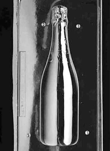3D Jumbo Champagne Bottle Chocolate Mold
