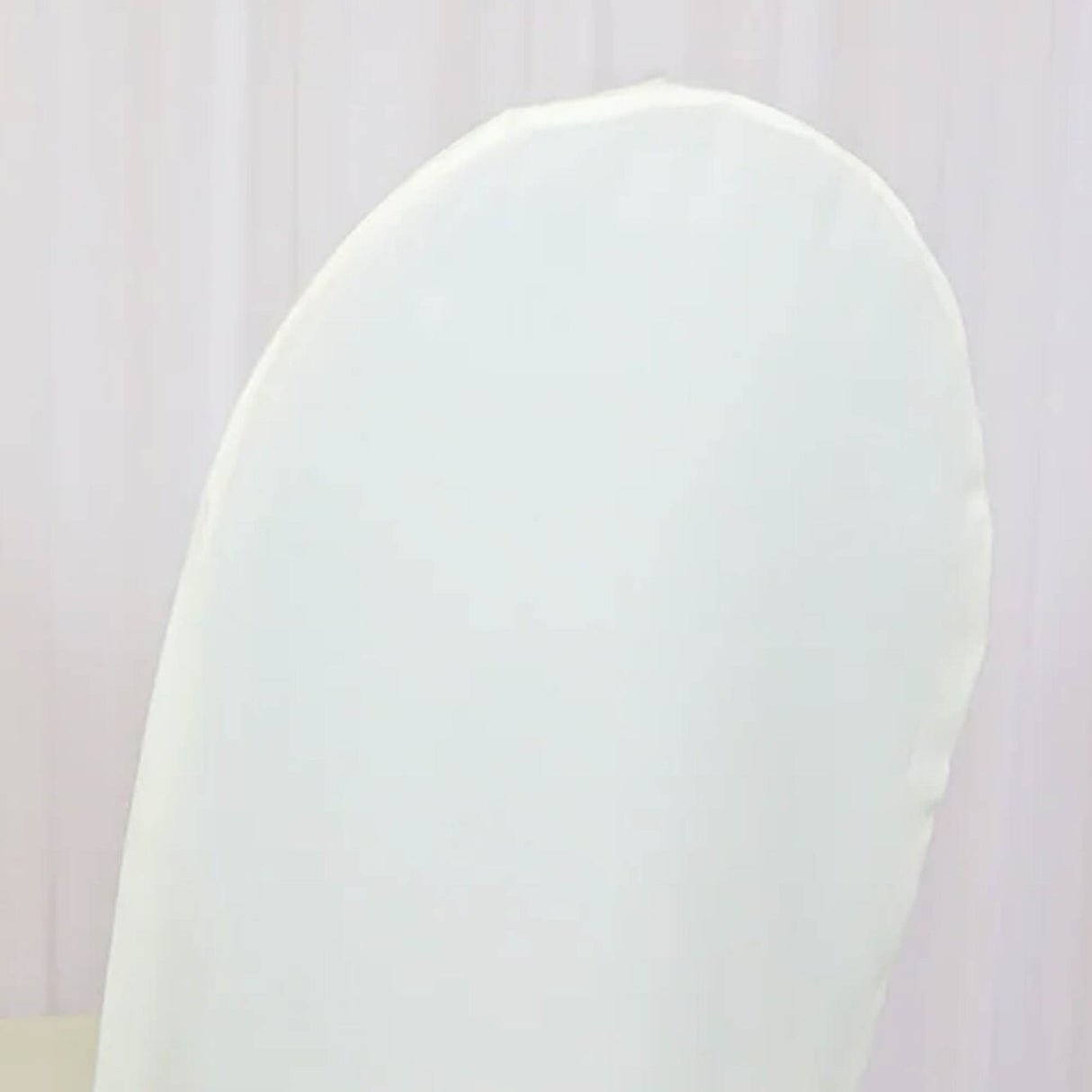 1 Piece Ivory Polyester Banquet Chair Cover, Elegant Slipcover for Weddings & Events