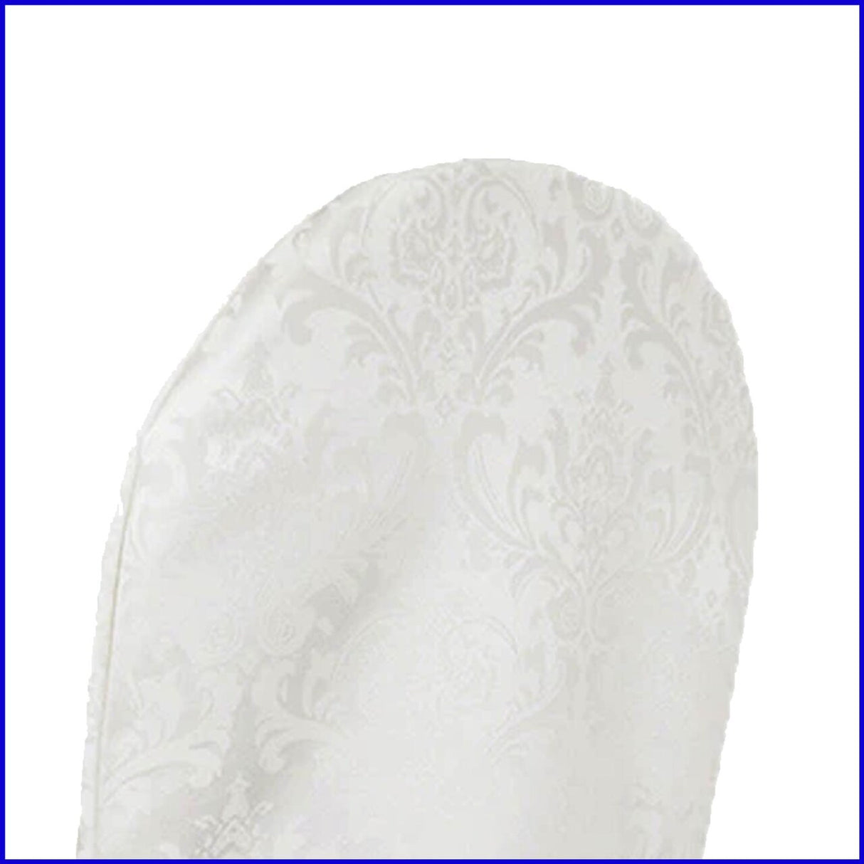 1 Piece Ivory Damask Chair Cover, Elegant Floral Jacquard Polyester Slipcover for Banquet Seating