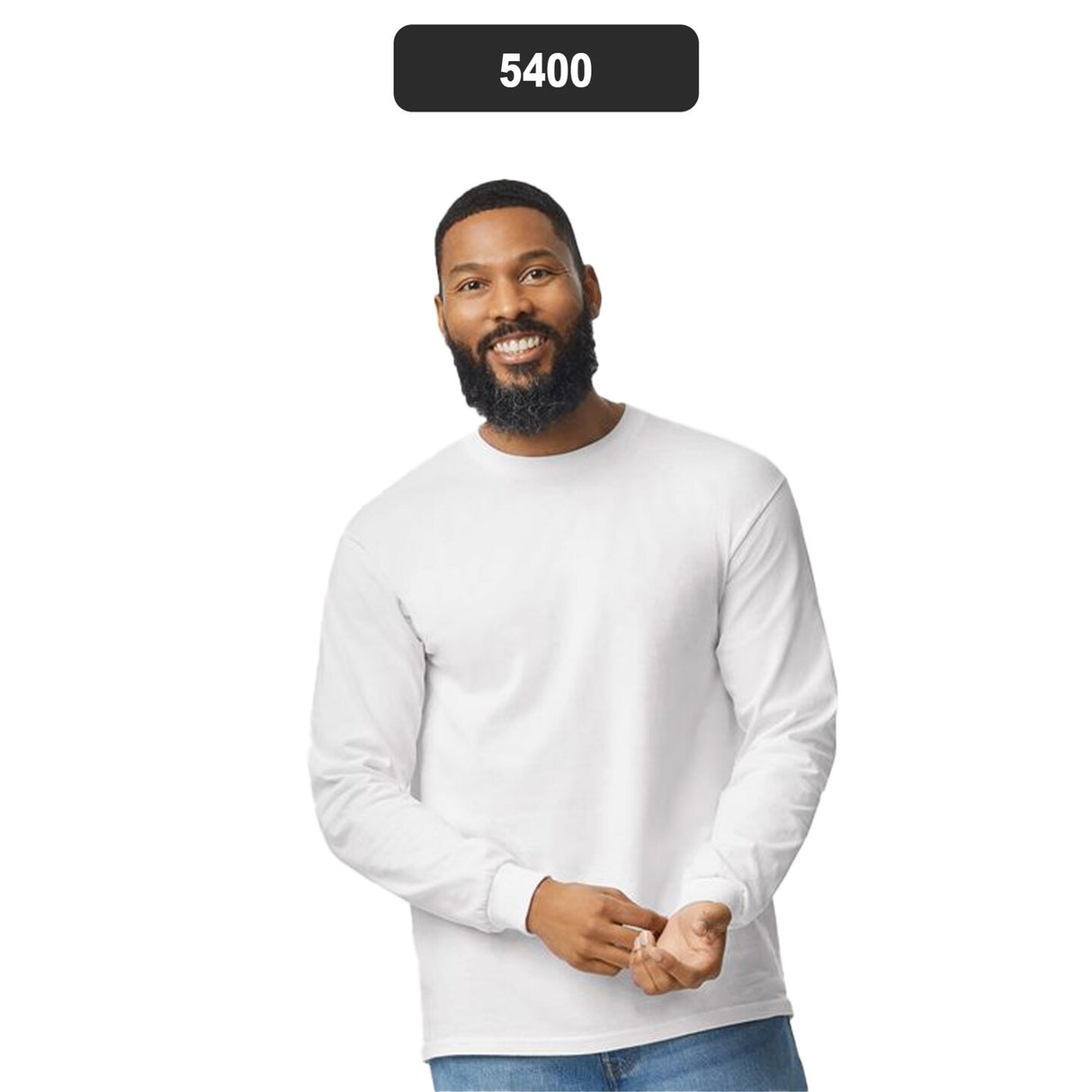 Gildan® Heavy Cotton Crewneck Long Sleeve T-Shirt