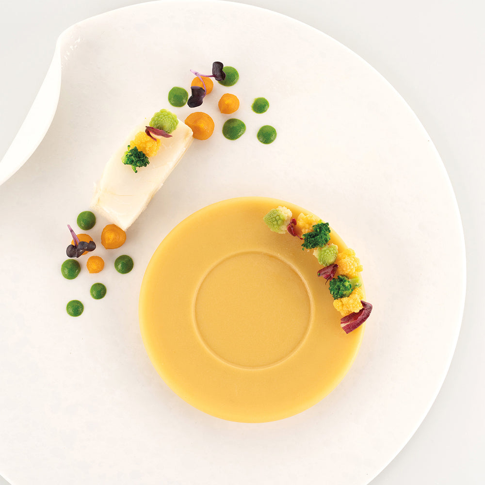 Silikomart PIATTO80 Plate/Saucer Silicone Baking & Freezing Mold, 2.7 oz., 6 Cavities