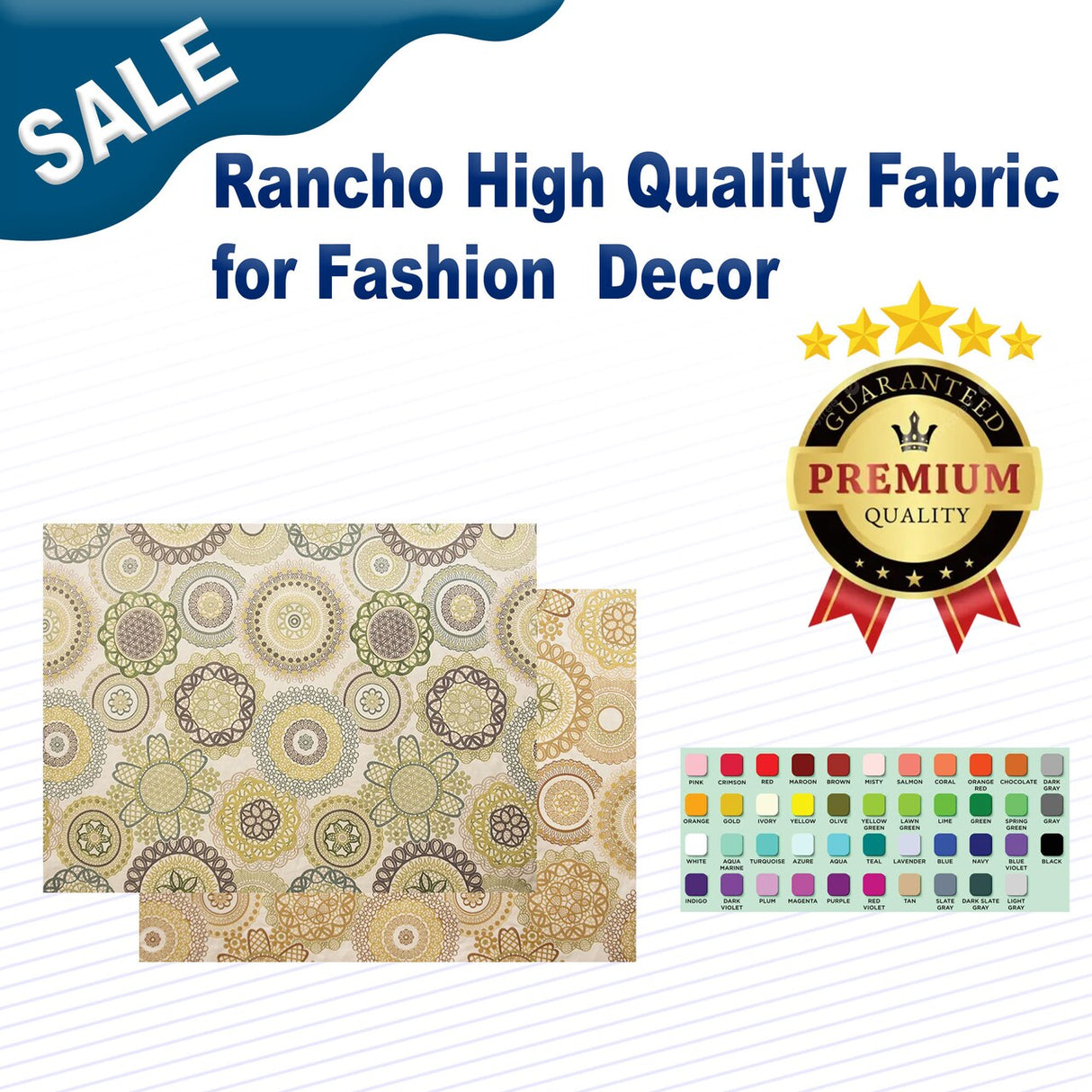 Rancho High-Quality Fabric for Fashion & Decor