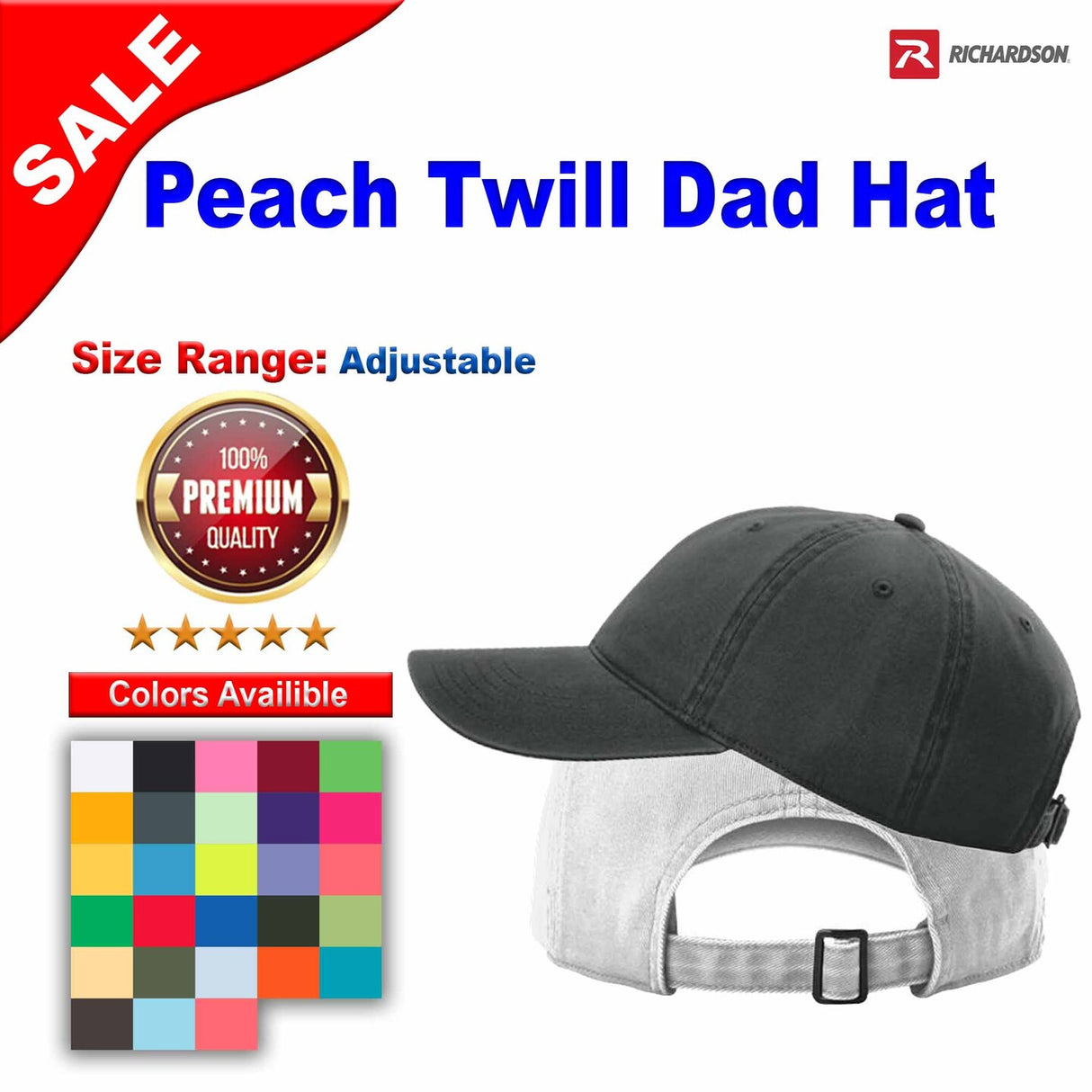 Richardson® Peach Twill Dad Hat