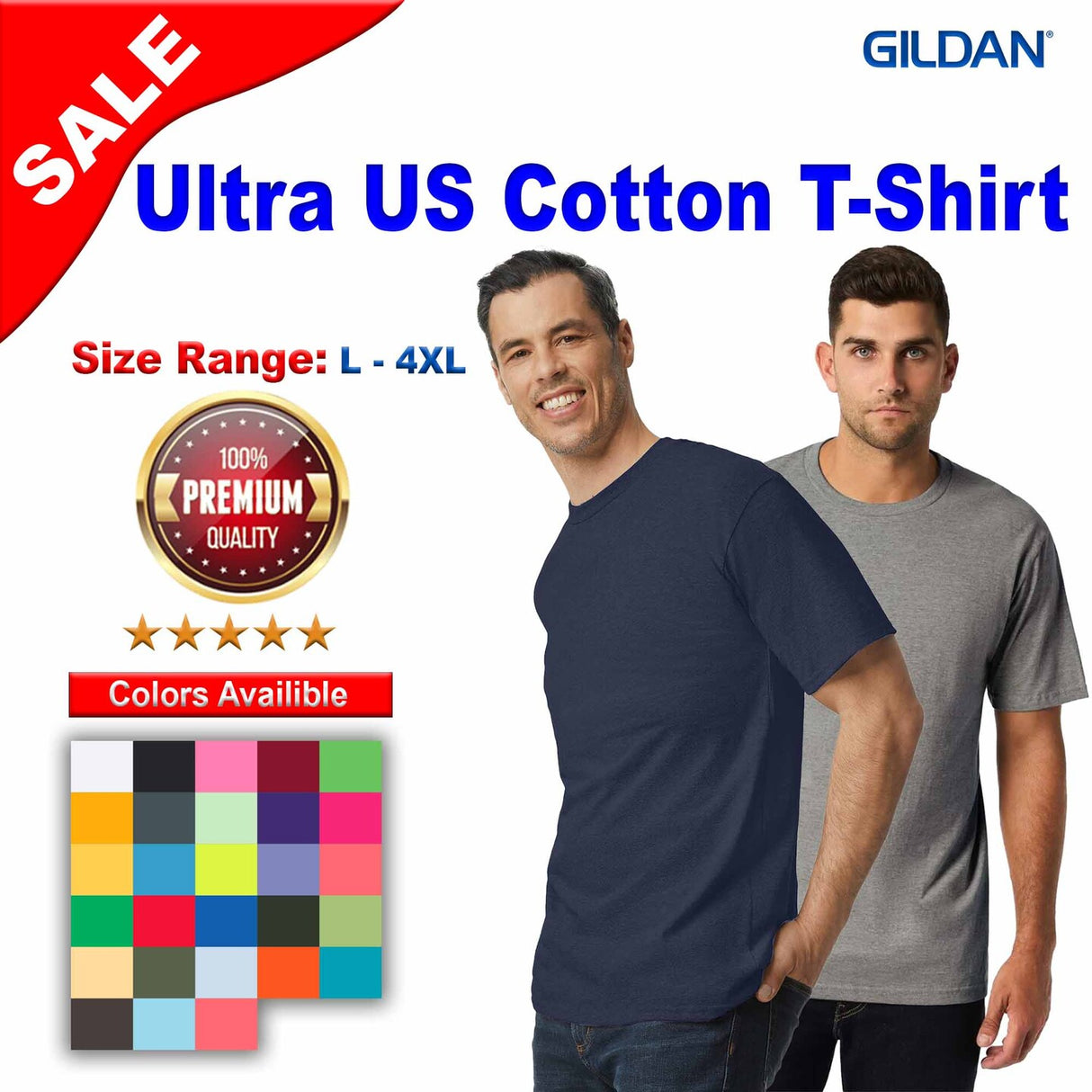 Gildan® Ultra Cotton Short Sleeve Crewneck T-Shirt