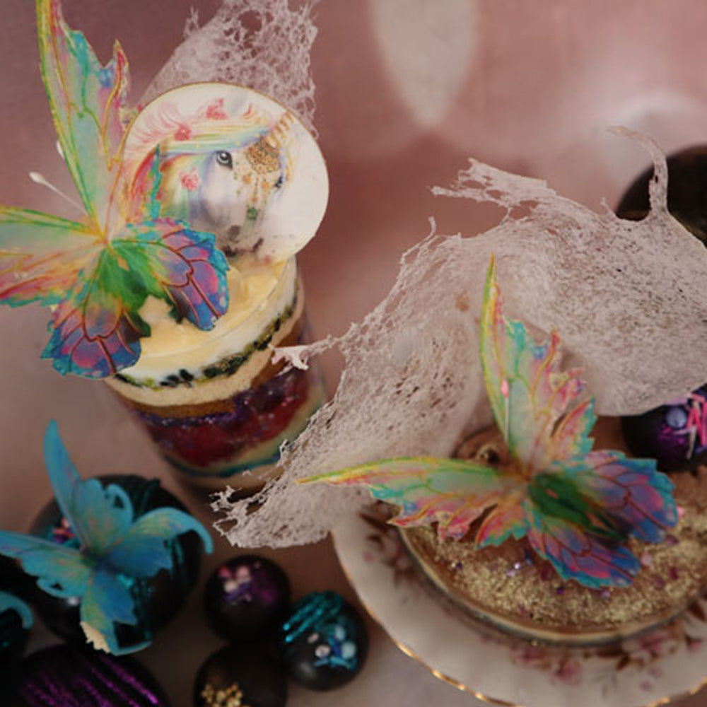 Crystal Candy Large Pixie Sparkle Edible Butterfly Wings - Pack of 9