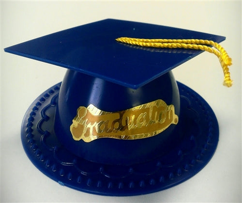 Blue Graduation Cap Cake Topper