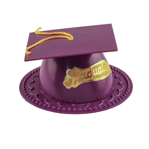 Purple Graduation Cap Cake Topper
