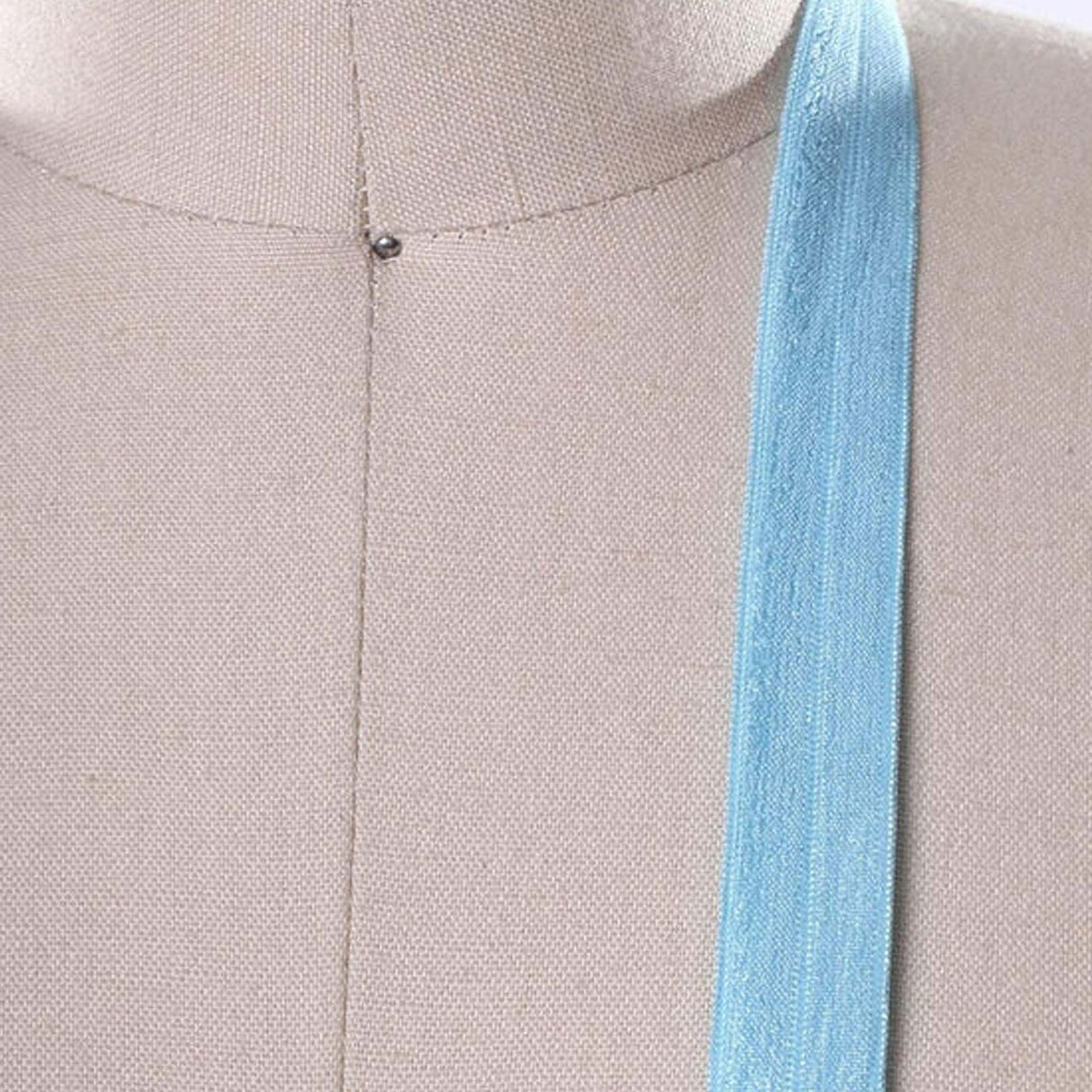 5/8" 3 Yards Beige Fold Over Elastic Trim Sewing Stretch Trim for Lingerie Headbands Crafts