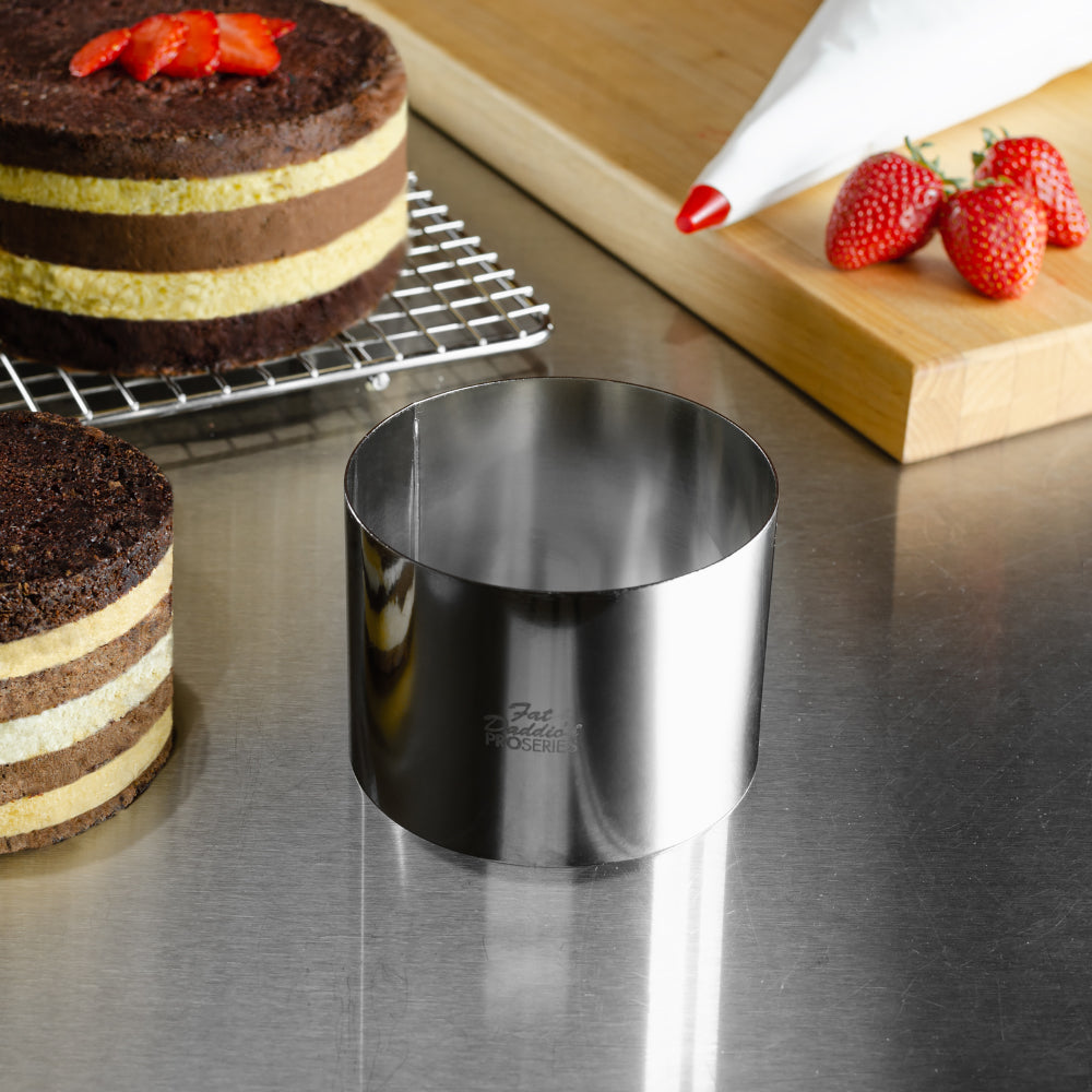 Fat Daddio's Stainless Steel Cake Ring, 4" x 3" High
