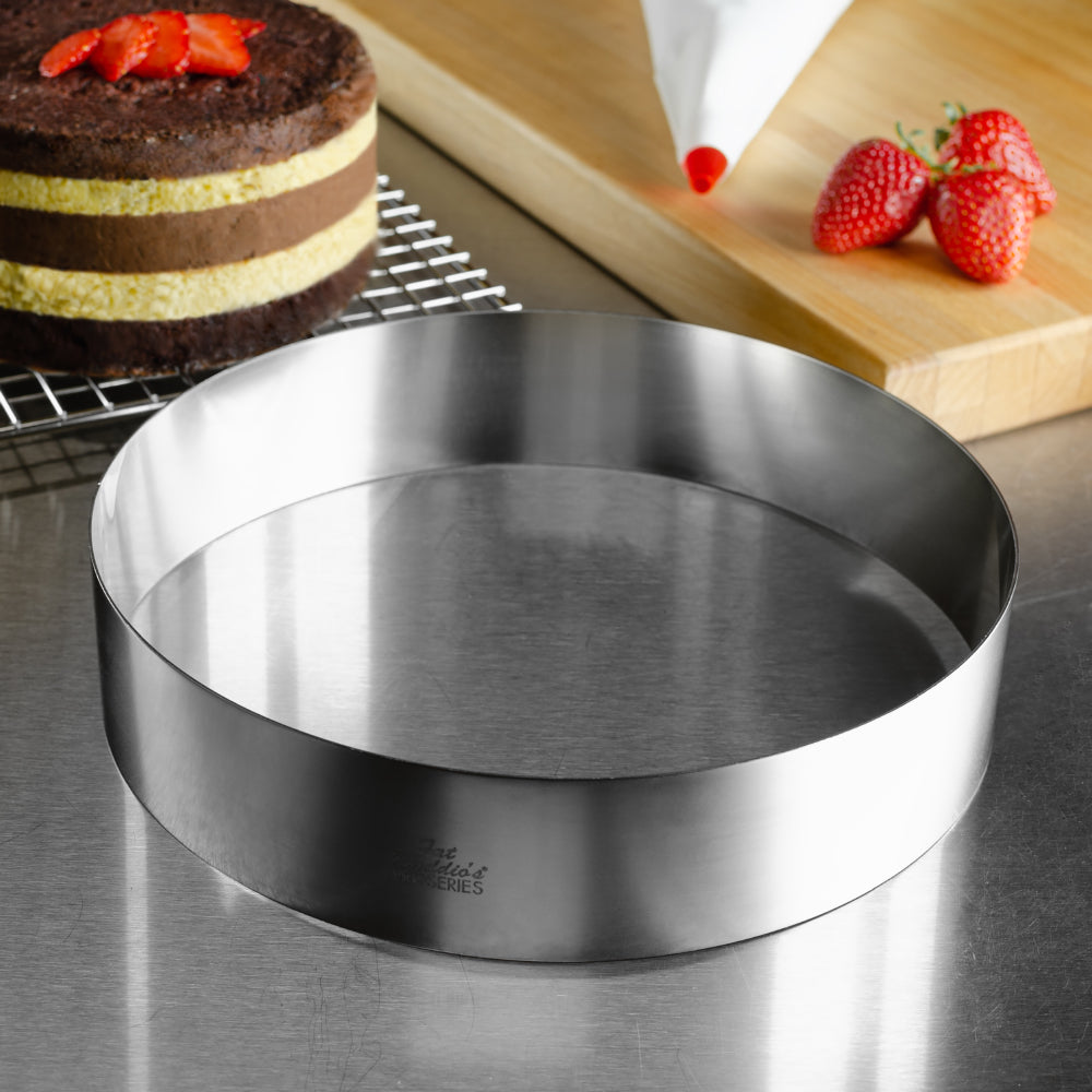 Fat Daddio's Stainless Steel Cake Ring, 9" x 2" High