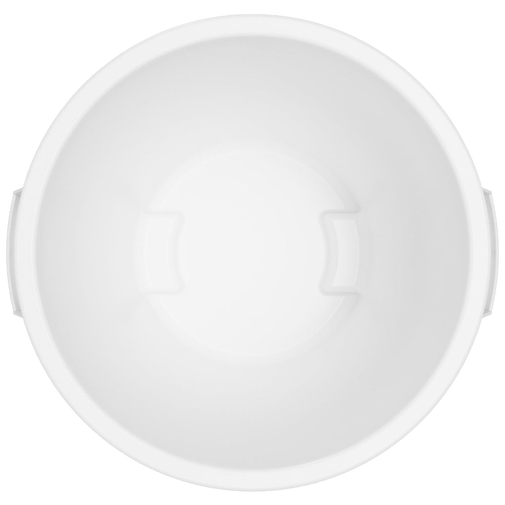 Carlisle Bronco White Round Waste Container, 10 Gallon