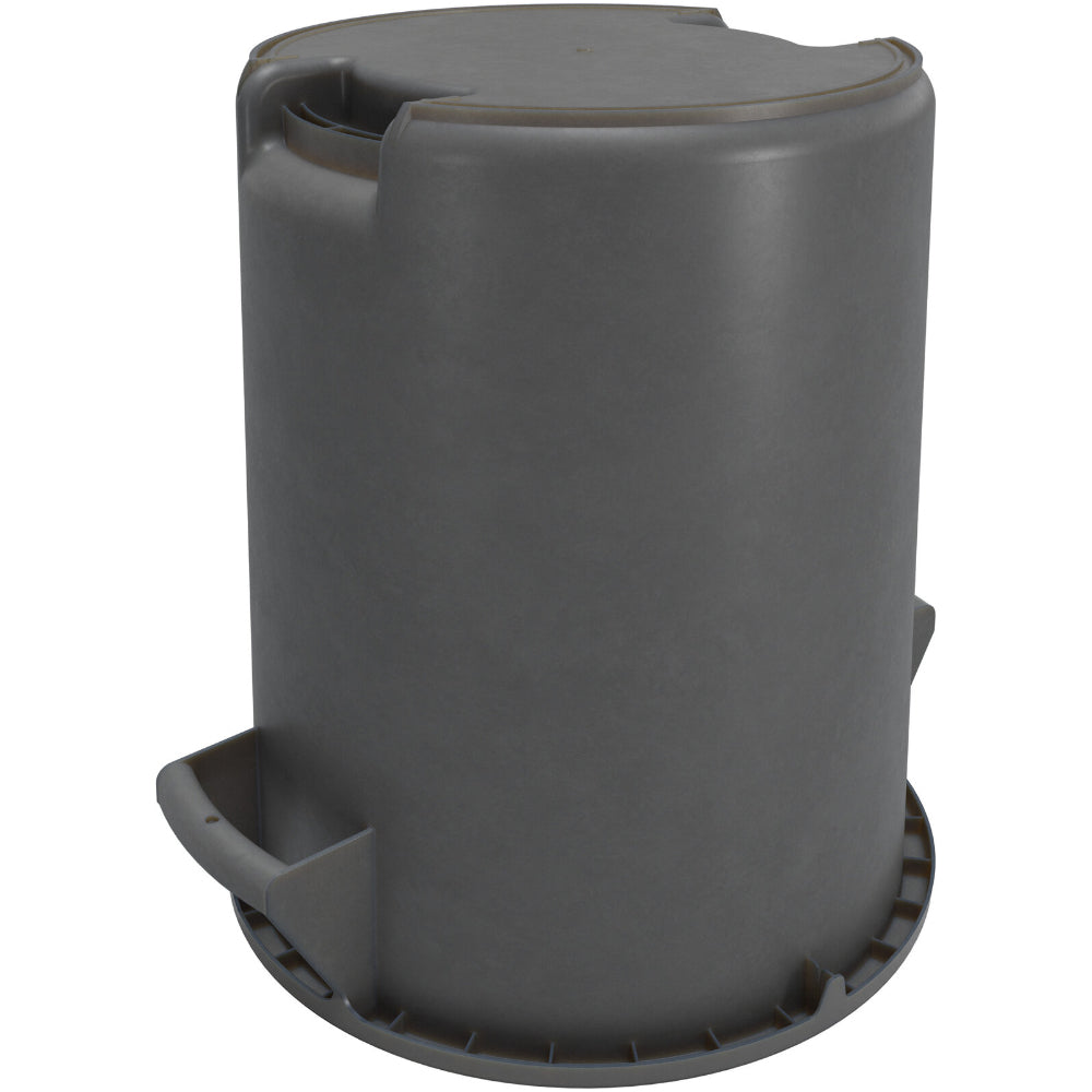 Carlisle Bronco Grey Round Waste Container, 10 Gallon