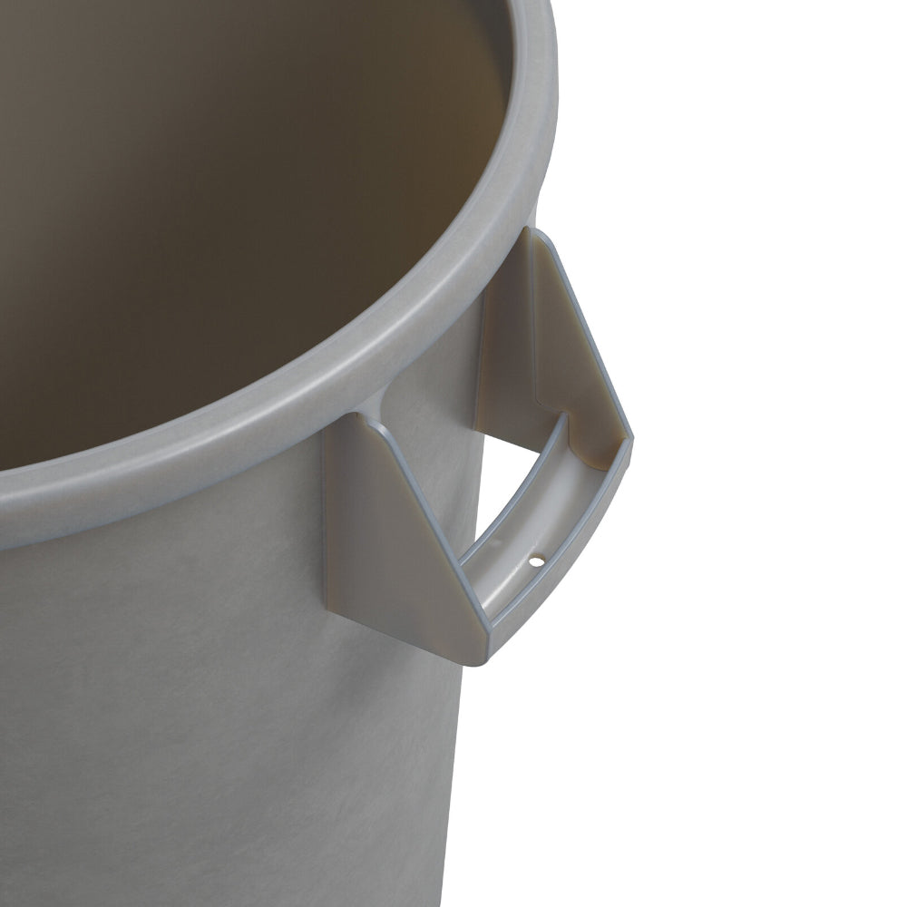 Carlisle Bronco Gray Round Waste Container, 20 Gallon