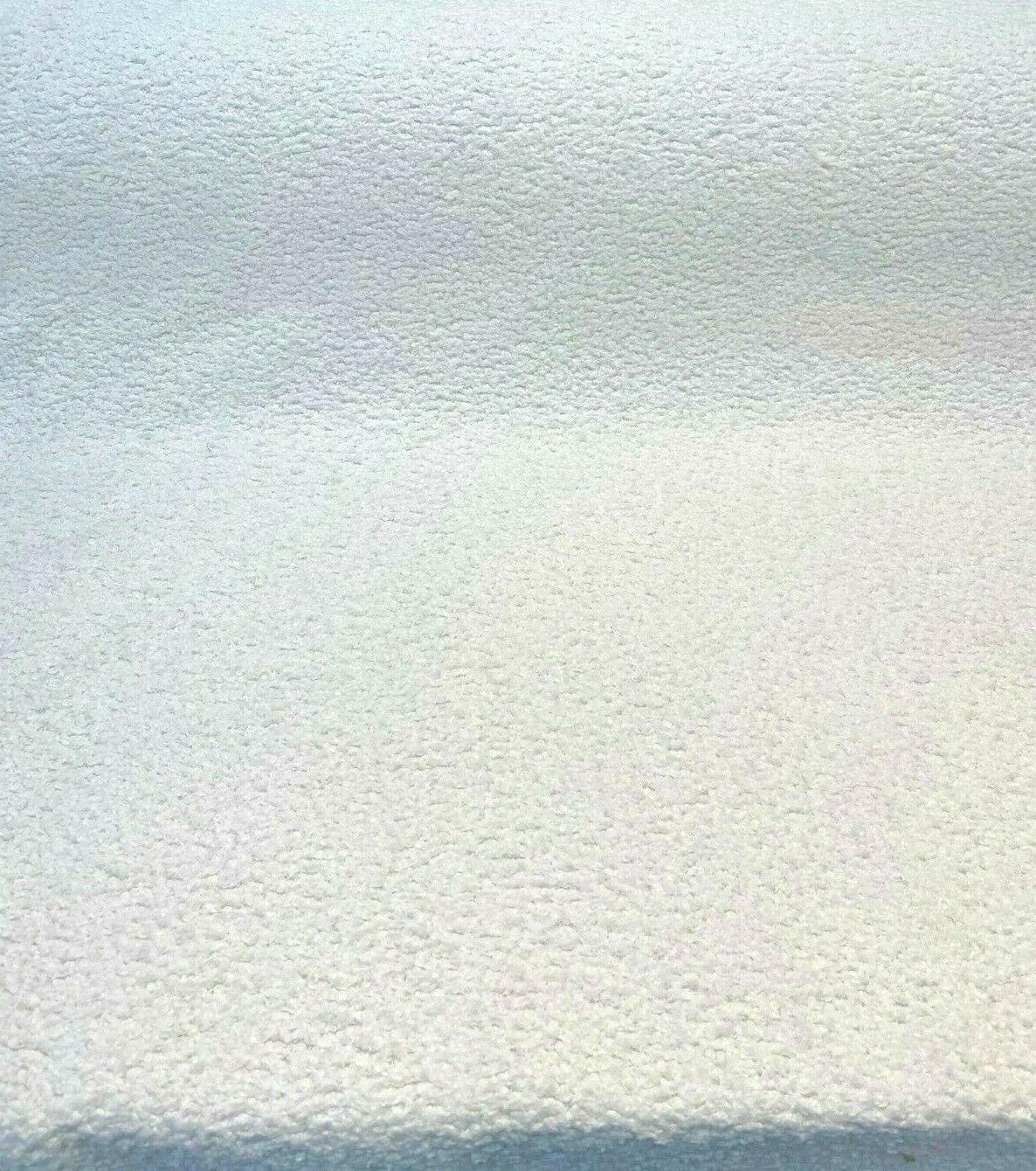 Italian Faux Sheepskin Polyester Fabric - White Sterling, 60" Width (1 Yard)
